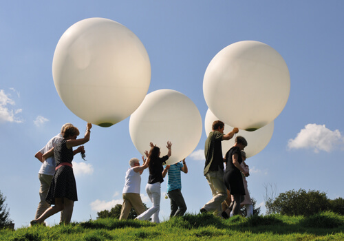 Ballonbestattung für Deutschland unter freien Himmel in den Niederlanden