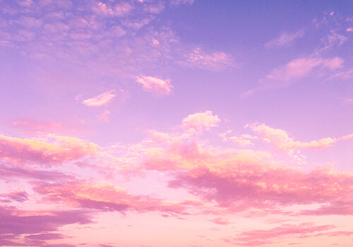 Himmel mit rosa Wolken